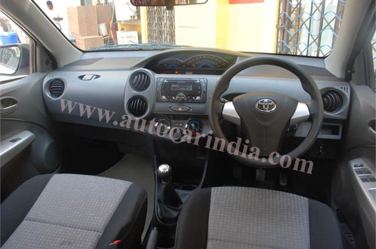 The Liva TRD Sportivo comes with black interiors for a sportier look and feel. 